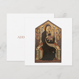 FLATKORT: MADONNA & CHILD/ FYRA ÄNGLAR: 1320 TACK KORT
