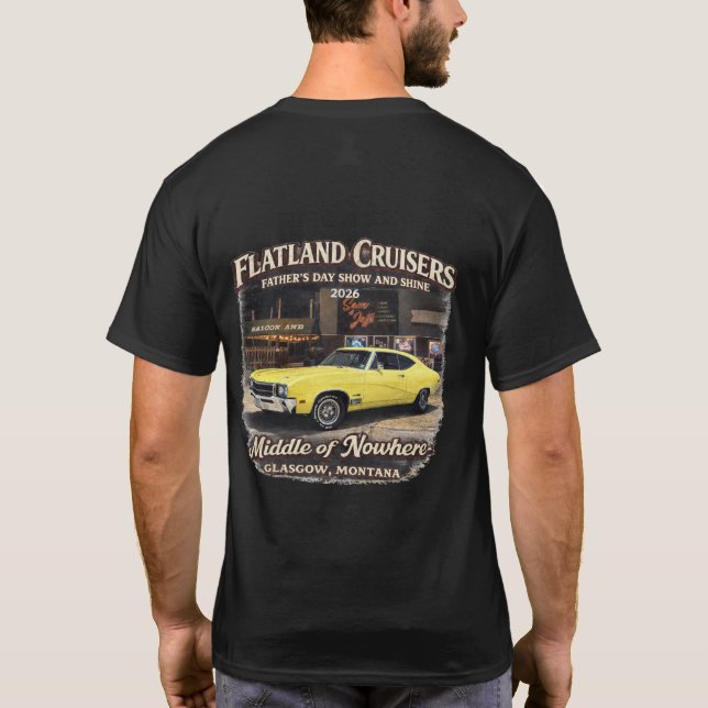 Flatland Cruisers Father’s Day Show & Shine T Shirt (Baksida)