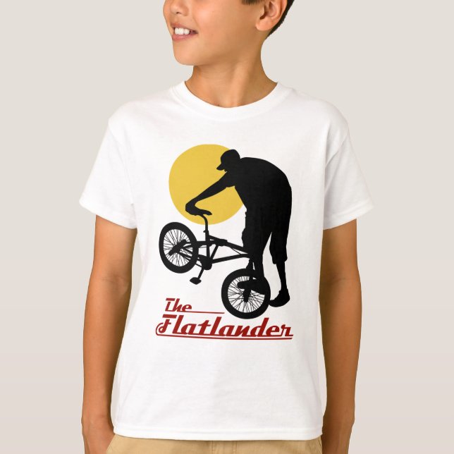 Flatlander BMX Tee Shirt (Framsida)