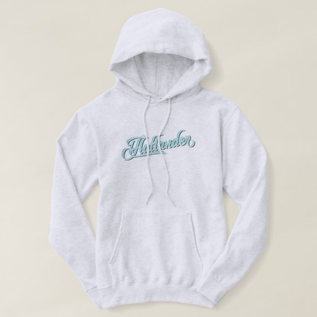 Flatlander Hoodie, Midwest, Illinois, Michigan Munkjacka (Design framsida)