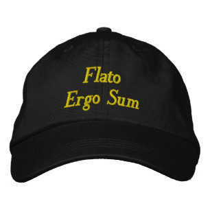 Flato Ergo Sum Broderad Keps