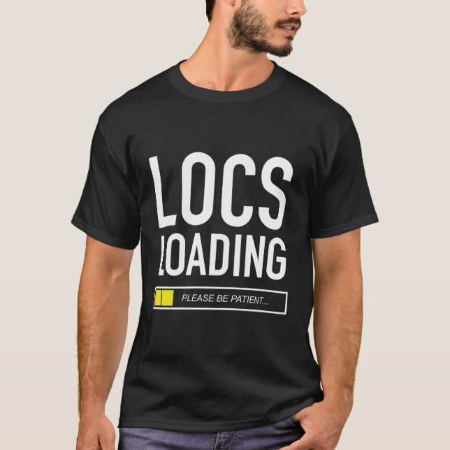 Flätor laddar, vänligen vänta t shirt (Framsida)