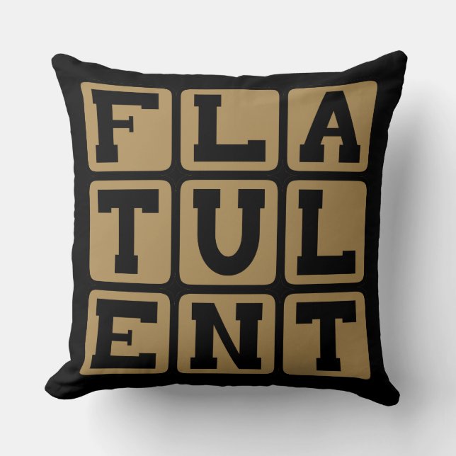 Flatulent, Full av fjärtar Kudde (Framsida)