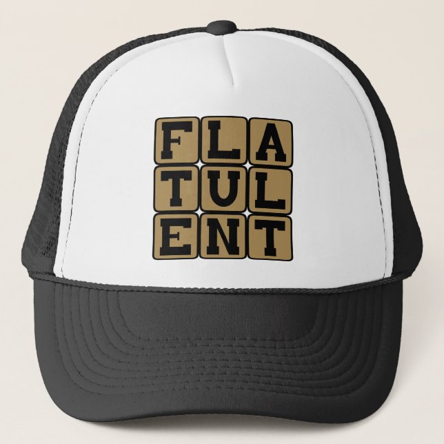 Flatulent, Full av fjärtar Truckerkeps (Framsida)