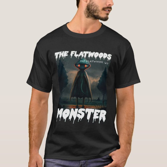 Flatwood Monster 1952 Creepy Scary Cryptid Le T Shirt (Framsida)