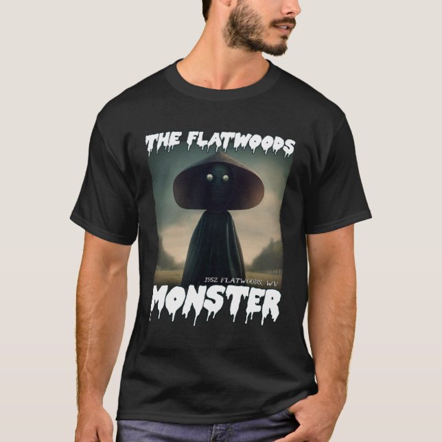 Flatwood Monster Braxie 1952 Creepy Scary Cryptid T Shirt (Framsida)