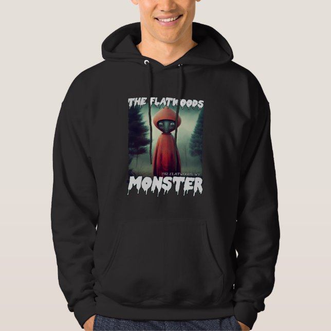 Flatwoods Monster Braxie 1952 Creepy Alien Cryptid Hoodie (Framsida)