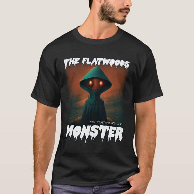 Flatwoods Monster Braxie 1952 Creepy Alien Cryptid T Shirt (Framsida)