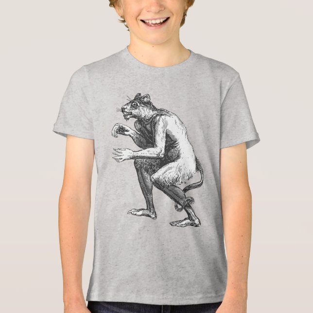 Flauros Humanoid Leopard Dictionairre Infernal bli T Shirt (Framsida)
