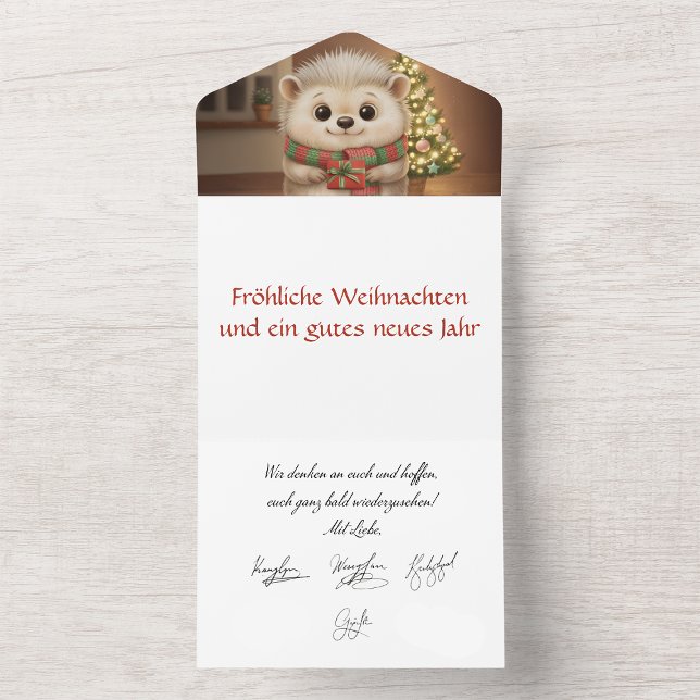 Flauschiger Igel mit Tannenbaum Motiv (Skapare uppladdad)
