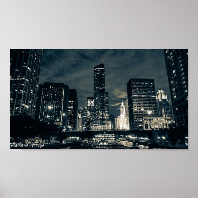 Flaviano Arroyo - Chicago By Night 1 Poster (Framsidan)