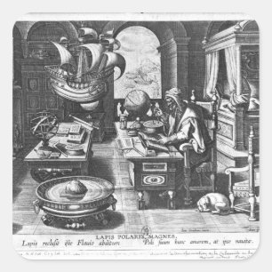 Flavio Gioia of Amalfi Fyrkantigt Klistermärke