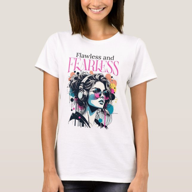 Flawless & Fearless Grafisk T-Shirt (Framsida)