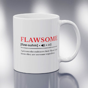 Flawsome - Anpassbar ordboksdefinition Kaffemugg