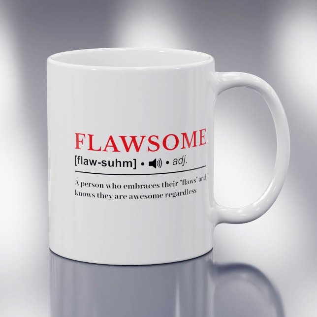 Flawsome - Anpassbar ordboksdefinition Kaffemugg (Skapare uppladdad)