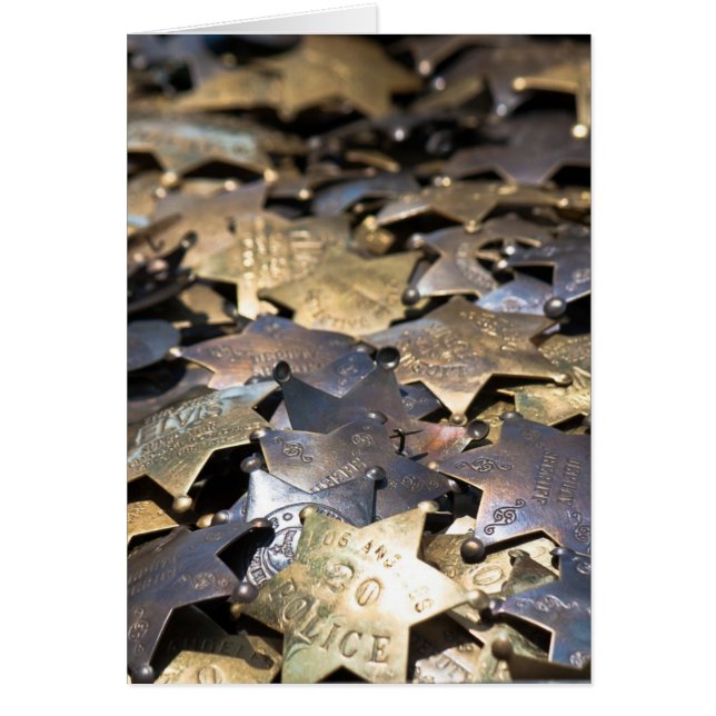 Flea Market Card - Badges Hälsningskort (Framsidan)