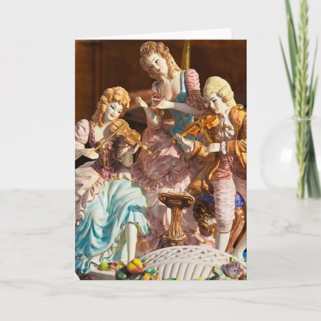 Flea Market Card - Baroque Band Kort (Framsida)
