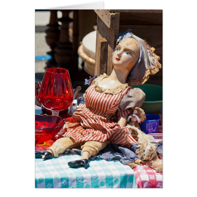 Flea Market Card Hälsningskort (Framsidan)