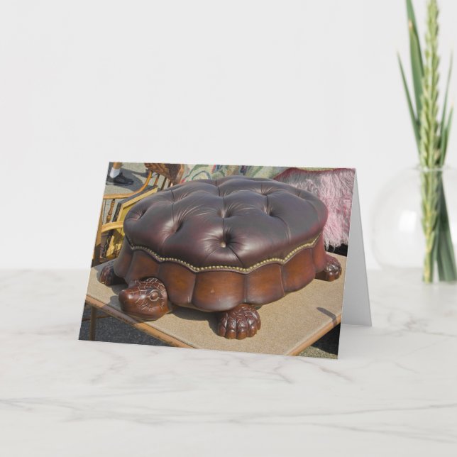 Flea Market Card - Turtle Ottoman Kort (Framsida)