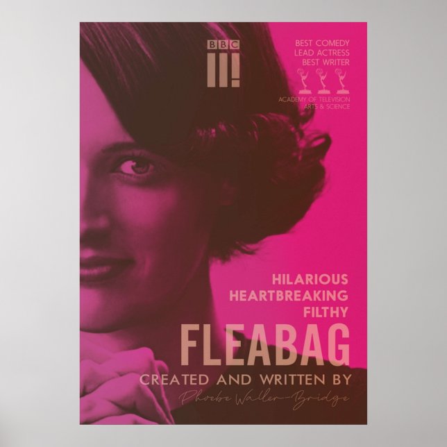 Fleabag Phoebe WallerBridge british comedy show al Poster (Framsidan)