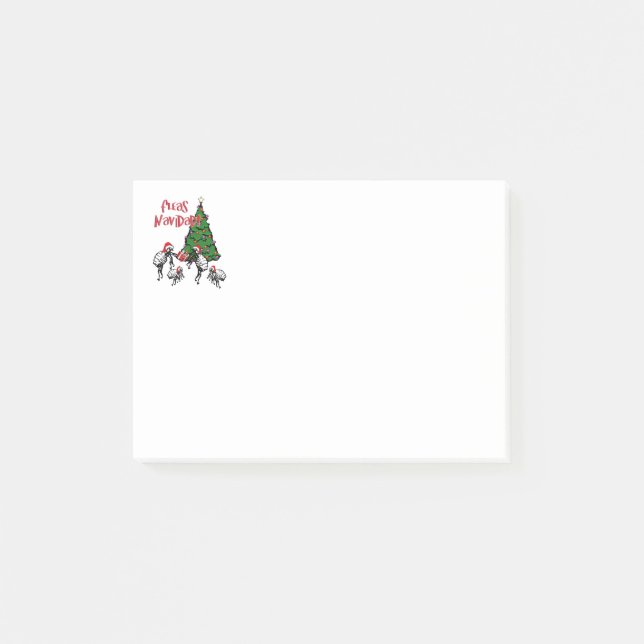 Fleas Navidad - Dancing jul Fleas Post-it Block (Framsida)