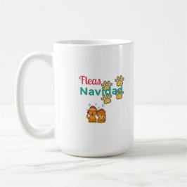 Fleas Navidad Funny Pet Christmas Kaffemugg