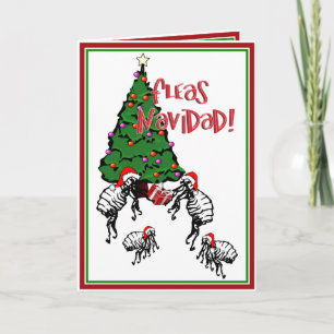 FLEAS NAVIDAD - Julflottan och Julgran Helgkort
