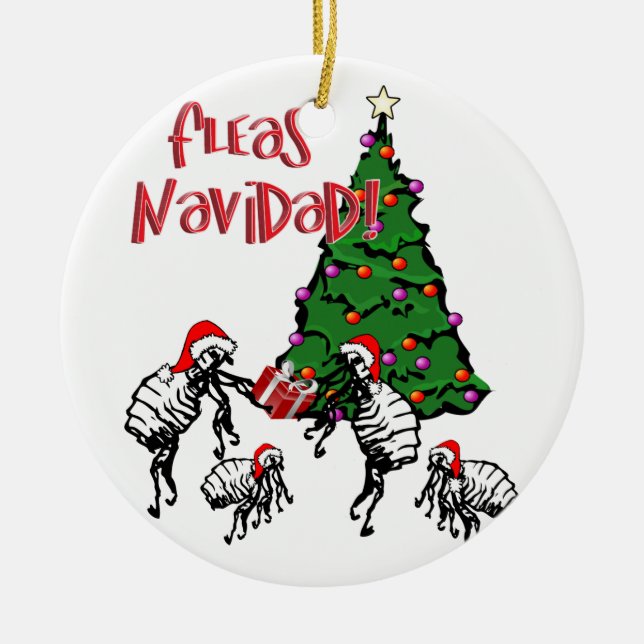 FLEAS NAVIDAD - Julflottan och Julgran Julgransprydnad Keramik (Framsidan)