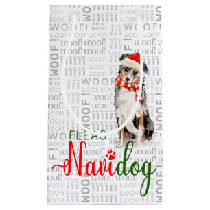 Fleas Navidog Australian shepherd Funny jul