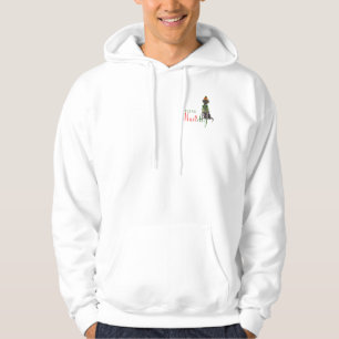 Fleas Navidog Svart lab Jul Hoodie