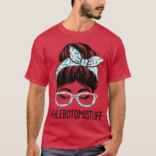 Flebotomismens dag för utvärdering Kvinnor Messy B T Shirt