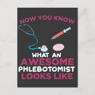 Flebotomist Blood Venipuncture Vein Phlebotomi Vykort