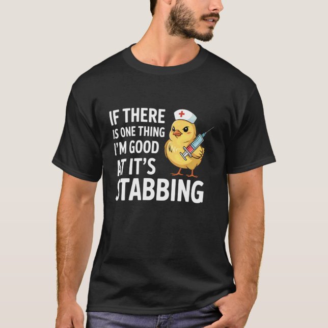 Flebotomist Flebotomi Bra på att Sticka T Shirt (Framsida)