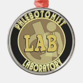 FLEBOTOMIST LABORATORIEBADGE-LOGOTYP JULGRANSPRYDNAD METALL