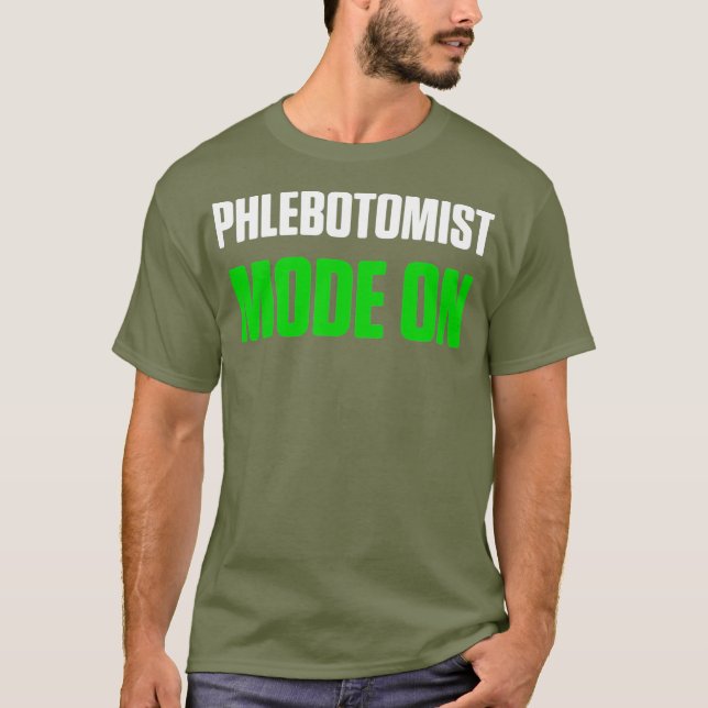 Flebotomist på Flebotomi-teknikgåvor T Shirt (Framsida)