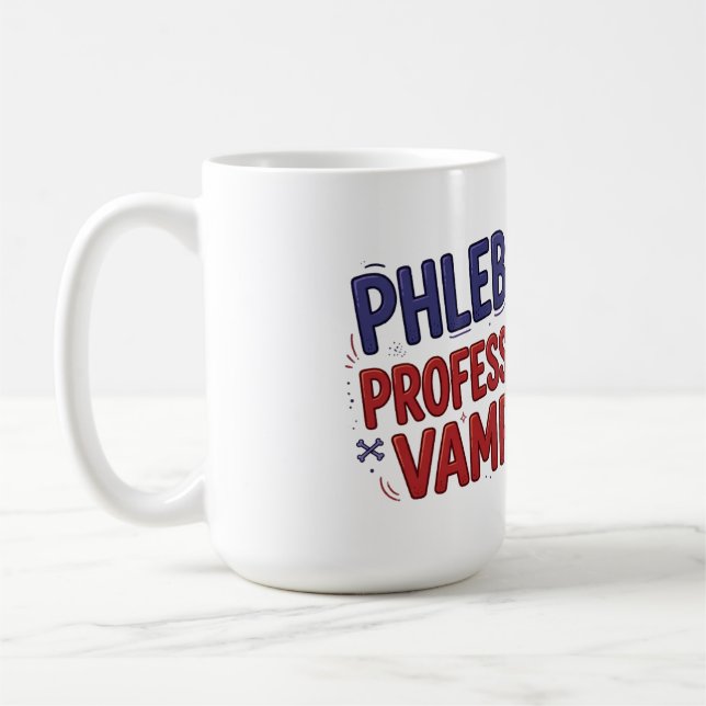 Flebotomist Professionell Vampyr Kaffemugg (Vänster)