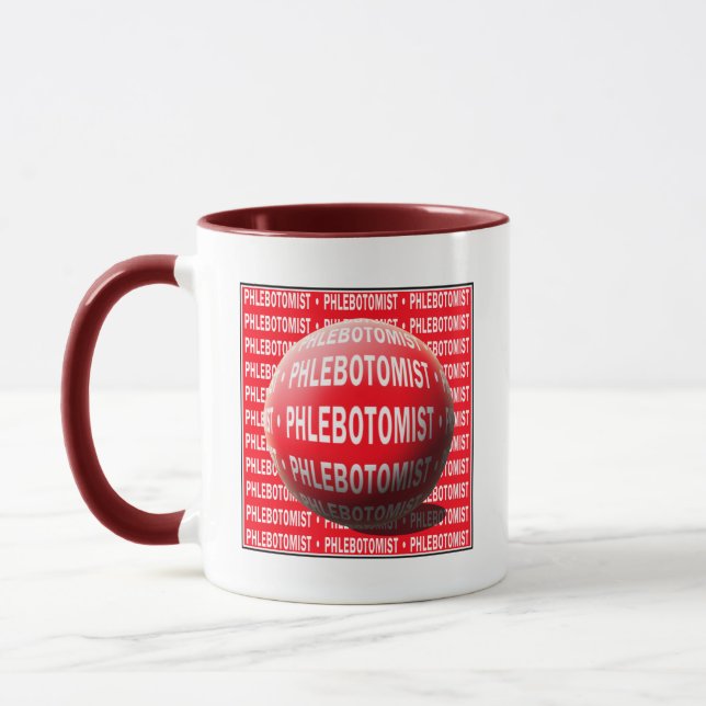 FLEBOTOMIST SPHERE BLODROPP MUGG (Vänster)