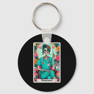 Flebotomist Tarotkort Skelett Flebotomi Tekniker P Nyckelring