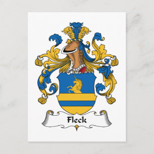 Fleck familjevapen vykort