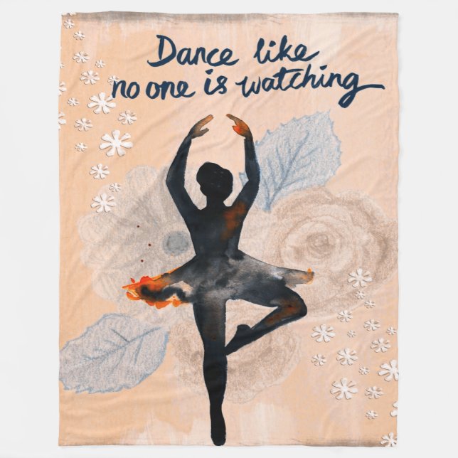 Fleece Blanket ( 3 storlekar avail) dans ballerina (Framsidan)
