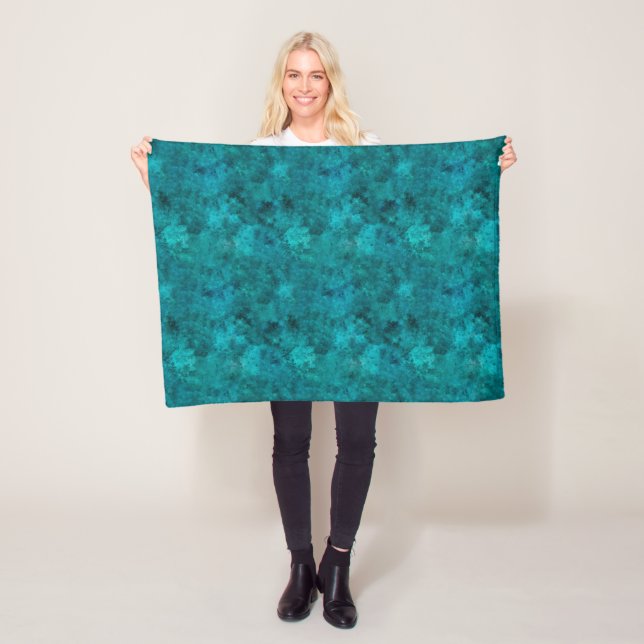 Fleece Blanket 76,2 cm x 101,6 cm - Blue Pattern (På plats)