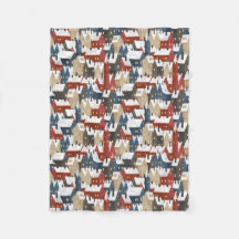 Fleece Blanket 76,2cmx101,6cm - Christmas Pattern