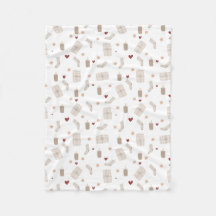 Fleece Blanket 76,2cmx101,6cm - Christmas Pattern