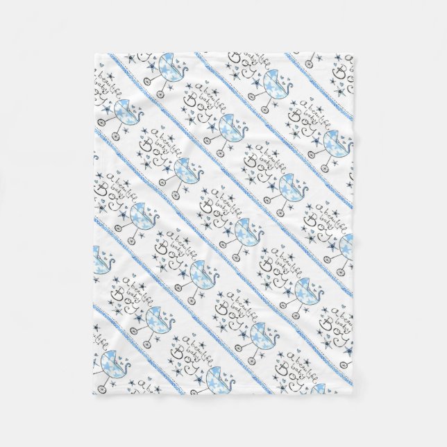 Fleece Blanket/A Snygg Pojke & Carriage (Framsidan)