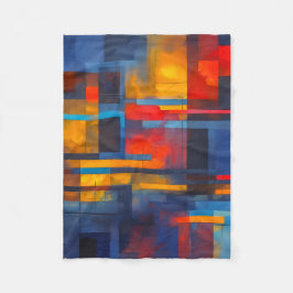 Fleece Blanket (Abstract Design)