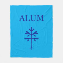 Fleece Blanket, Alum Blue