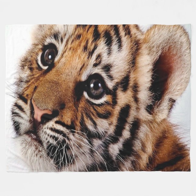Fleece Blanket/Baby Tiger (Framsidan (Horisontell))