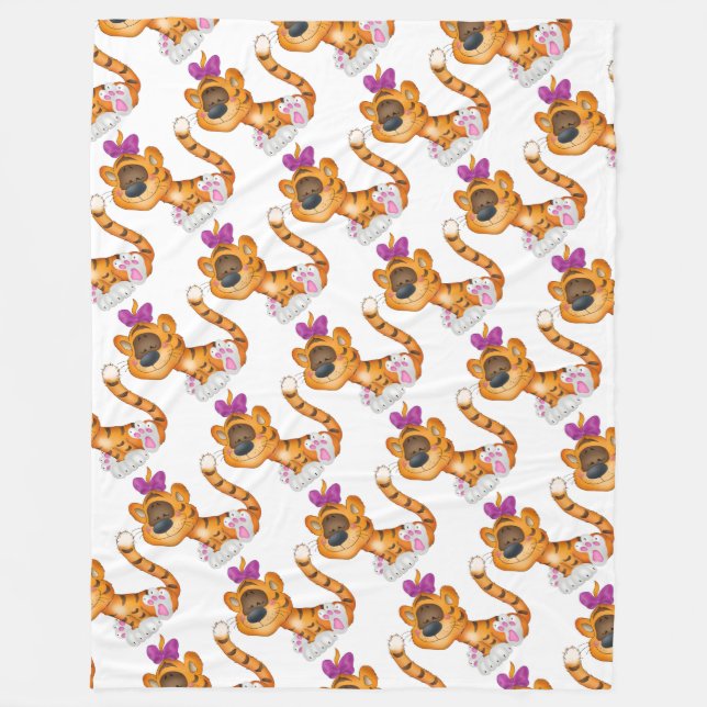 Fleece Blanket/Baby Tigers (Framsidan)