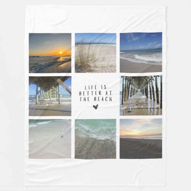 Fleece Blanket-Beach (Framsidan)