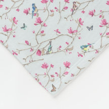 Fleece Blanket - Blommarna Shabby chic